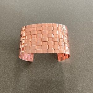 Genuine Copper Woven Cuff Bracelet